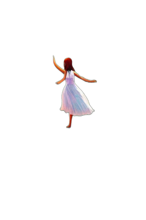 dress, creature, hair, robot transparent PNG cut-out