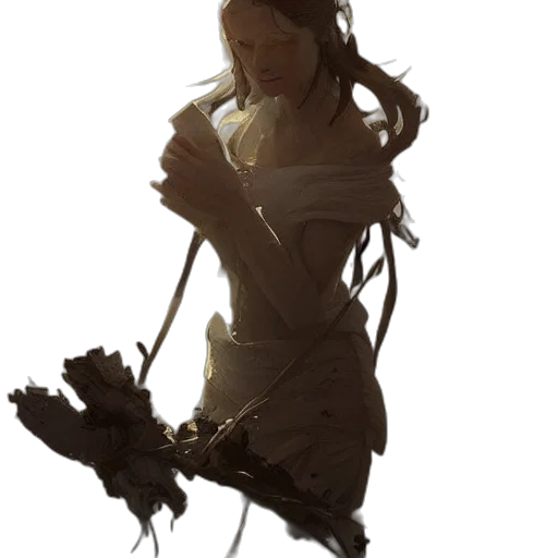 staff, weapon, dress, mask transparent PNG cut-out