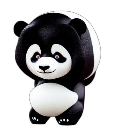 3d render, concept art, photorealistic, panda transparent PNG cut-out