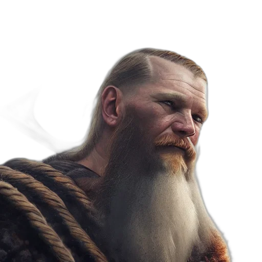 face, dragon, sword, hair transparent PNG cut-out