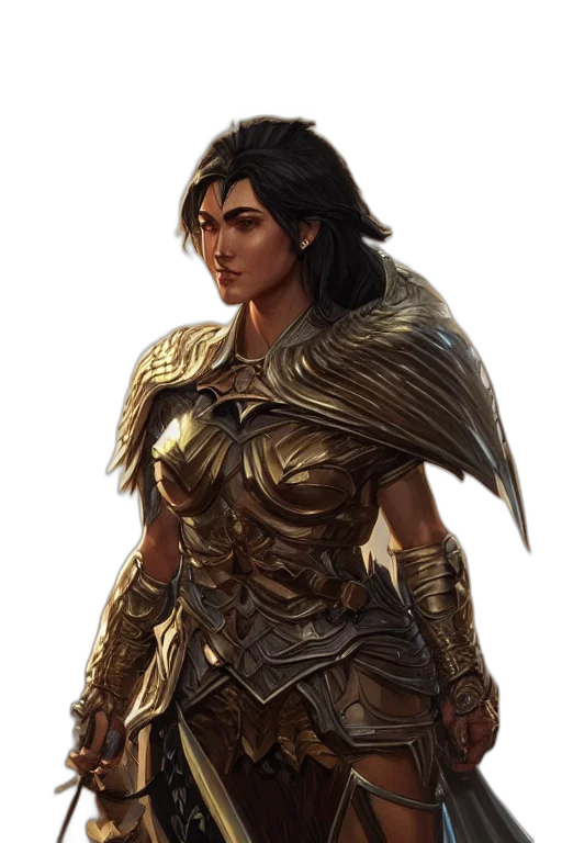 fantasy art, concept art, comic book art, 3d render transparent PNG cut-out