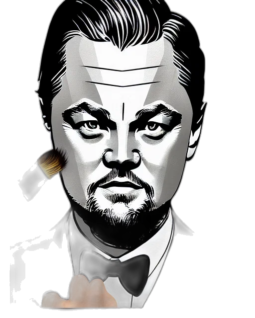face, cartoon, comic book art, photorealistic transparent PNG cut-out