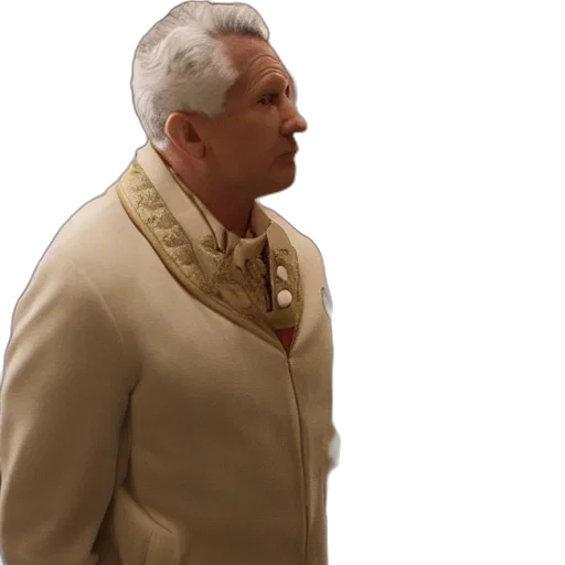 jacket, staff, face, crown transparent PNG cut-out