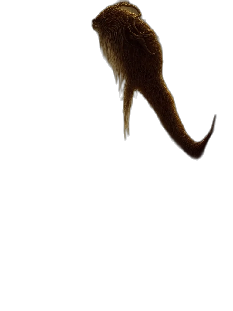 animal, creature, hair, dragon transparent PNG cut-out