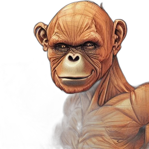 animal, face, creature, photorealistic transparent PNG cut-out