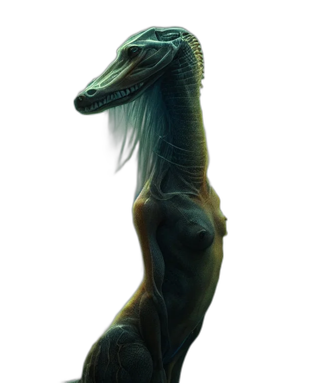 dragon, creature, animal, staff transparent PNG cut-out