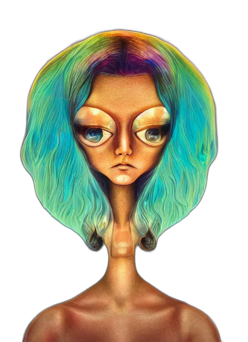 hair, face, staff, mask transparent PNG cut-out