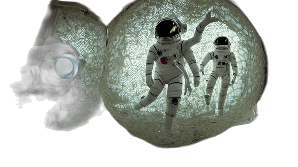 concept art, 3d render, outer space, underwater transparent PNG cut-out
