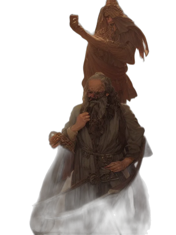 creature, mask, staff, weapon transparent PNG cut-out
