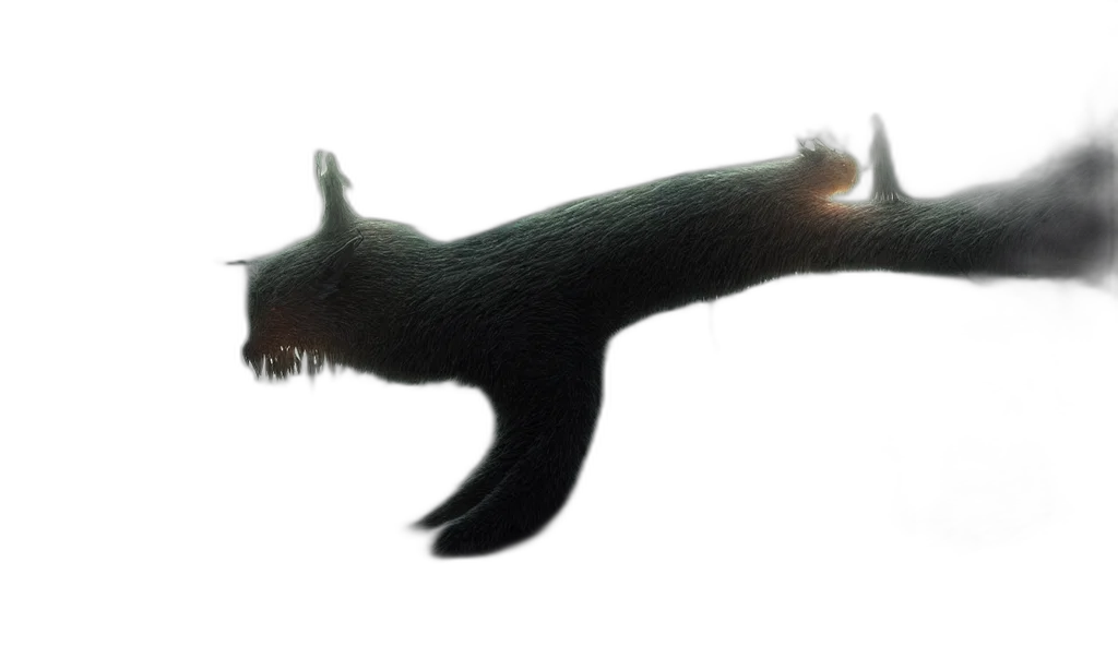 animal, creature, dragon, hair transparent PNG cut-out