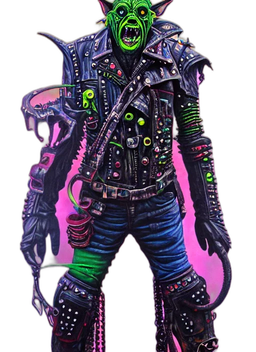jacket, robot, staff, creature transparent PNG cut-out