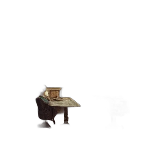 furniture, hat, staff, robot transparent PNG cut-out