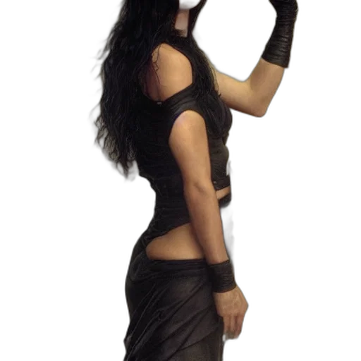 mask, staff, dress, weapon transparent PNG cut-out