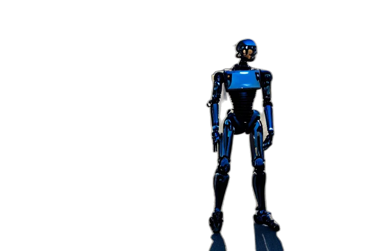 robot, 3d render, concept art, pixel art transparent PNG cut-out