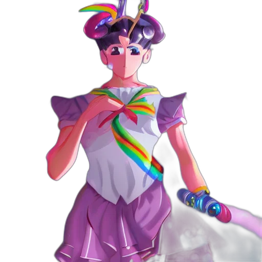 staff, dress, concept art, vaporwave transparent PNG cut-out