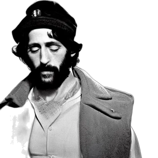 jacket, hat, face, photorealistic transparent PNG cut-out