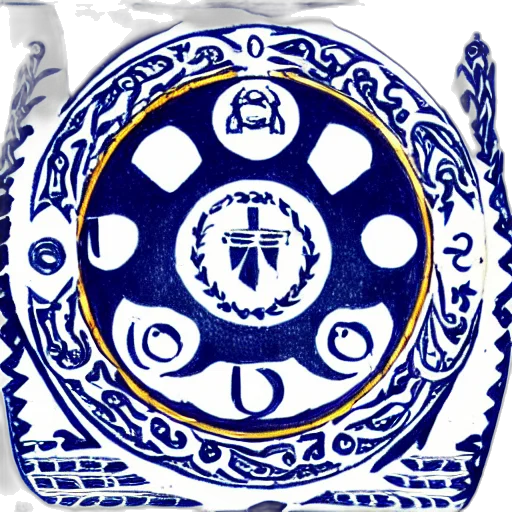 staff, crown, blue, white transparent PNG cut-out