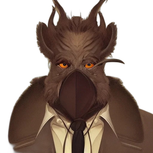 mask, staff, face, animal transparent PNG cut-out