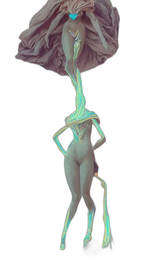 creature, staff, hat, umbrella transparent PNG cut-out