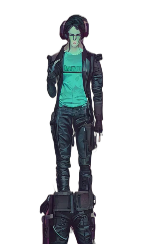 jacket, staff, robot, mask transparent PNG cut-out