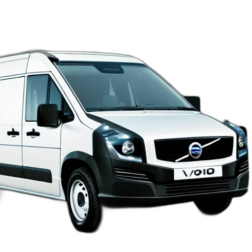 3d render, van, designed, produced transparent PNG cut-out