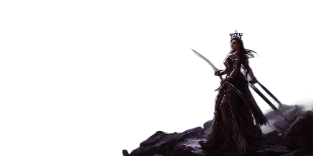 sword, dragon, staff, weapon transparent PNG cut-out