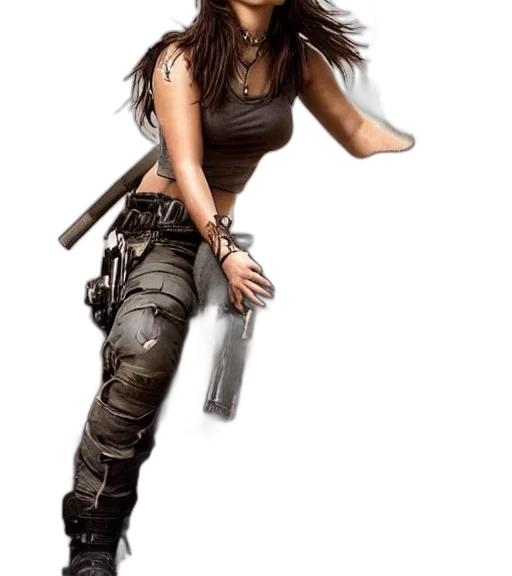 weapon, concept art, cyberpunk, photorealistic transparent PNG cut-out