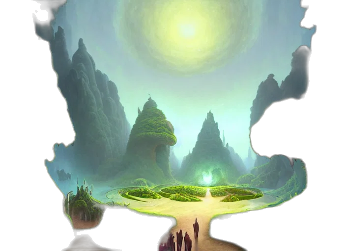 concept art, fantasy art, 3d render, photorealistic transparent PNG cut-out