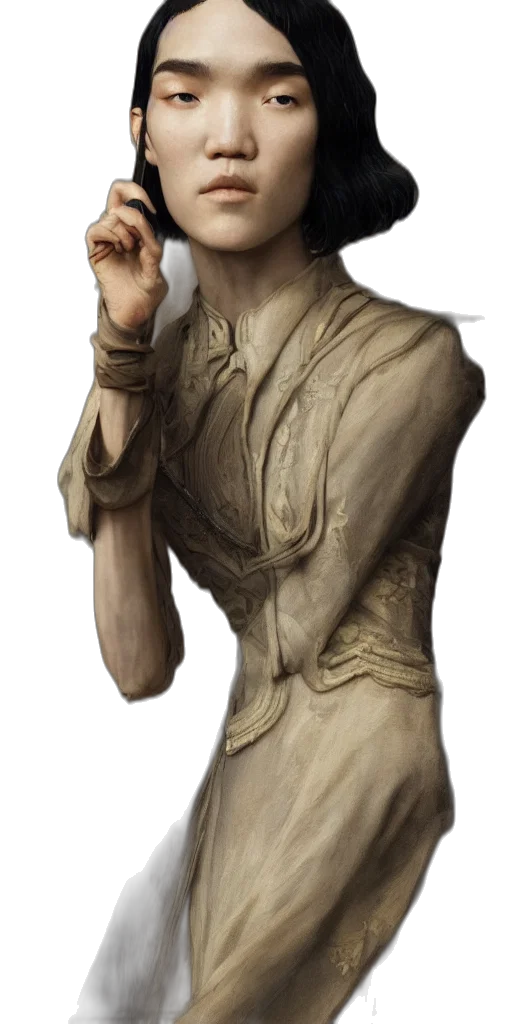face, staff, mask, creature transparent PNG cut-out