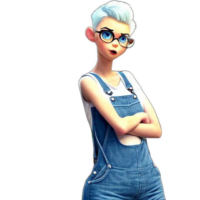 dress, staff, 3d render, concept art transparent PNG cut-out