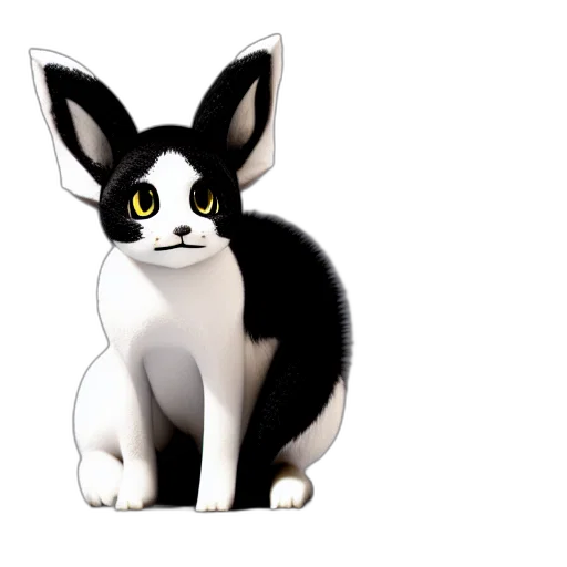 animal, staff, creature, 3d render transparent PNG cut-out