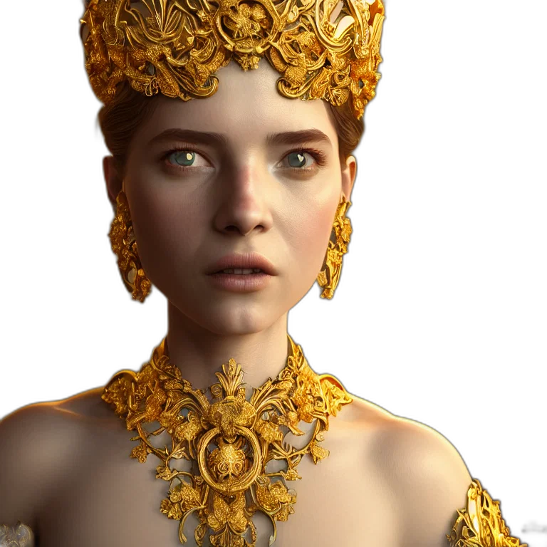 crown, jewelry, face, staff transparent PNG cut-out