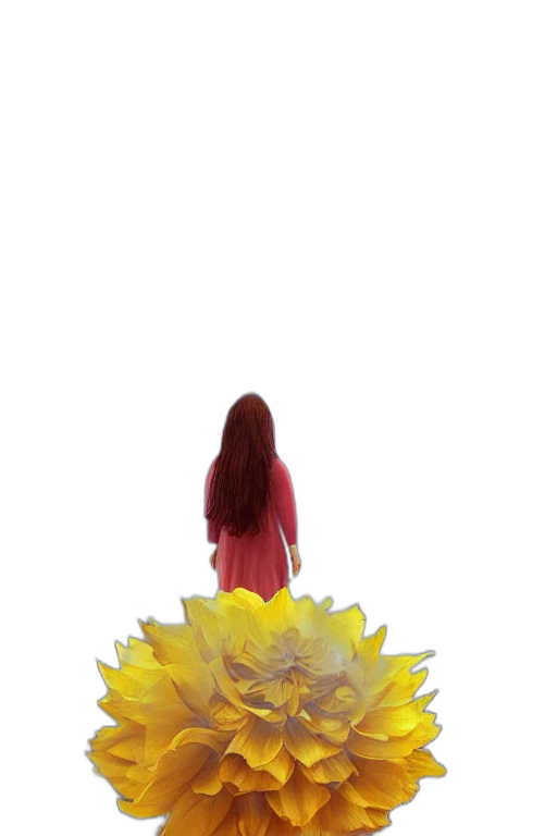 flower, crown, hair, dress transparent PNG cut-out