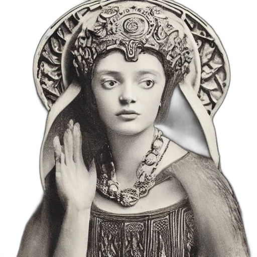 jewelry, crown, face, staff transparent PNG cut-out
