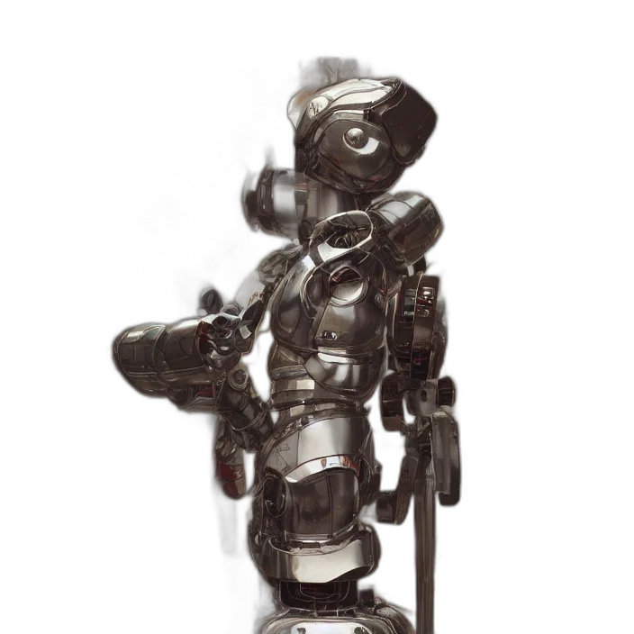 robot, staff, weapon, sword transparent PNG cut-out
