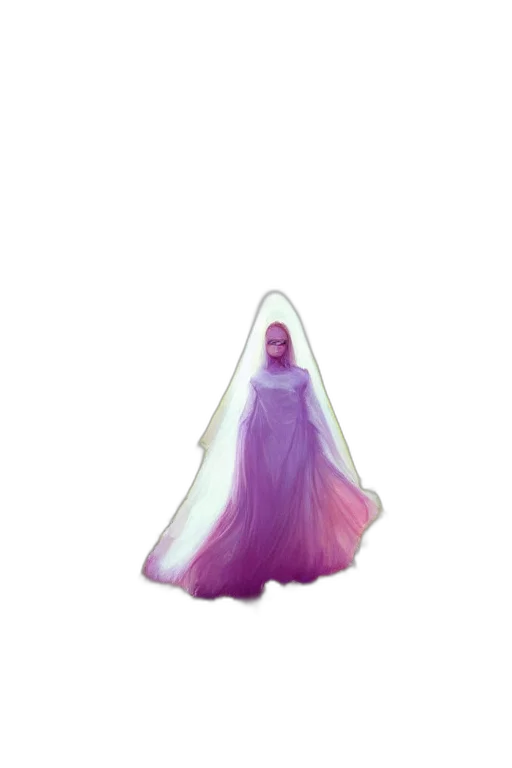 dress, creature, hair, mask transparent PNG cut-out