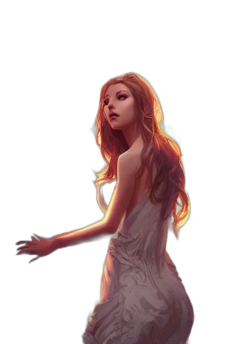 dress, face, creature, crown transparent PNG cut-out