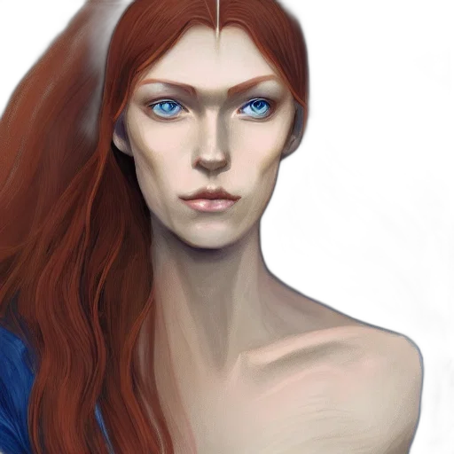 face, fantasy art, concept art, photorealistic transparent PNG cut-out