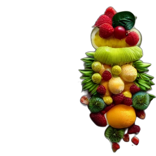 food, crown, jewelry, 3d render transparent PNG cut-out