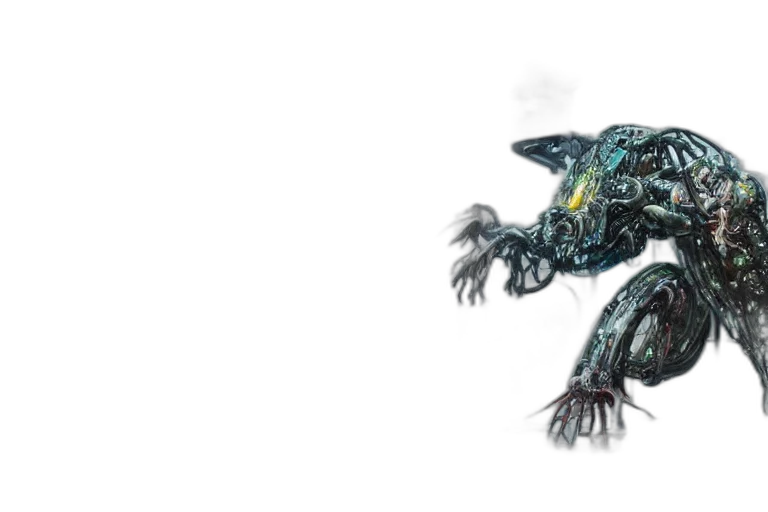dragon, creature, animal, robot transparent PNG cut-out
