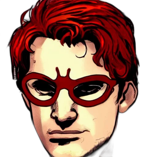 mask, face, staff, comic book art transparent PNG cut-out
