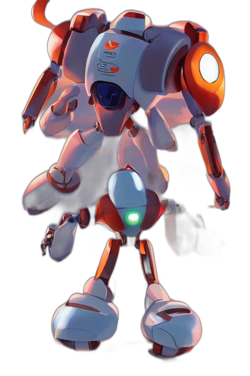 robot, weapon, concept art, pixel art transparent PNG cut-out
