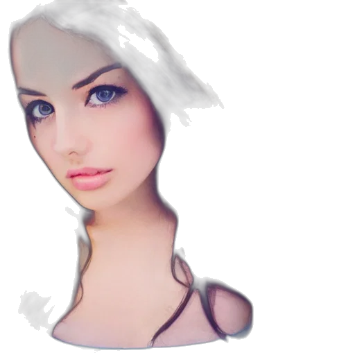 face, mask, hair, crown transparent PNG cut-out
