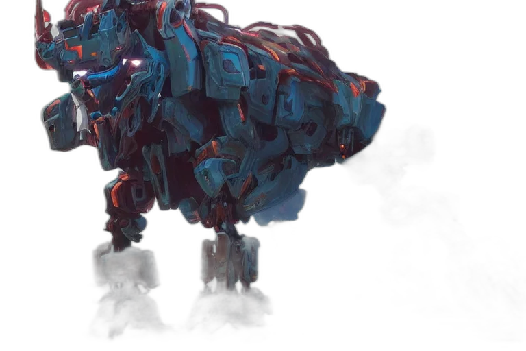 robot, creature, dragon, weapon transparent PNG cut-out