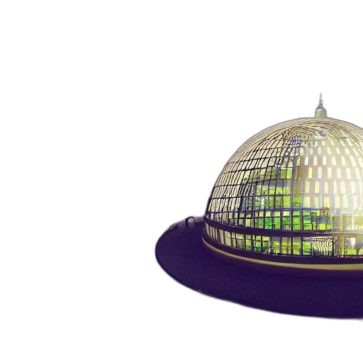 hat, crown, 3d render, concept art transparent PNG cut-out