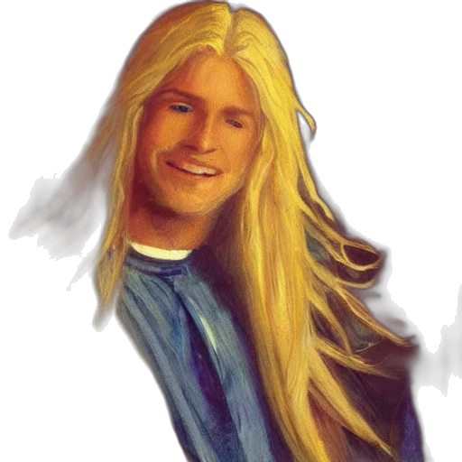 hair, photorealistic, oil painting, fantasy art transparent PNG cut-out