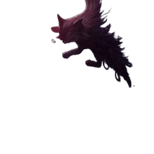 dragon, creature, animal, hair transparent PNG cut-out