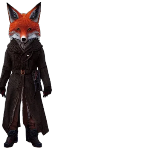 jacket, mask, animal, staff transparent PNG cut-out