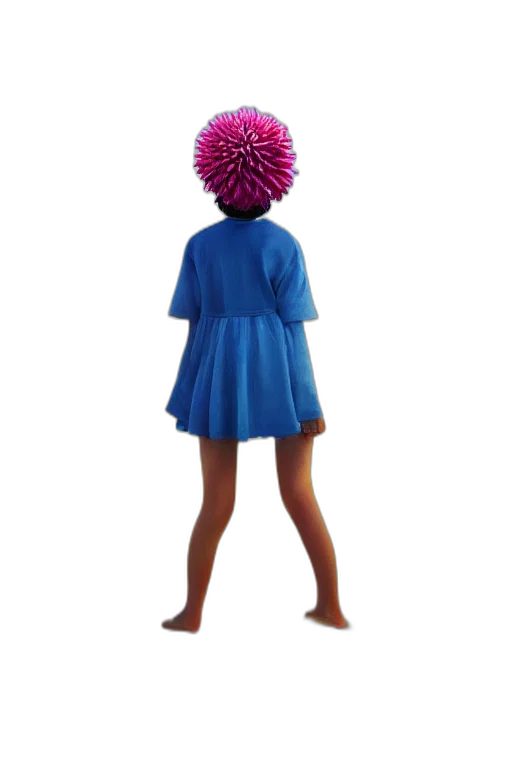 dress, hair, umbrella, creature transparent PNG cut-out
