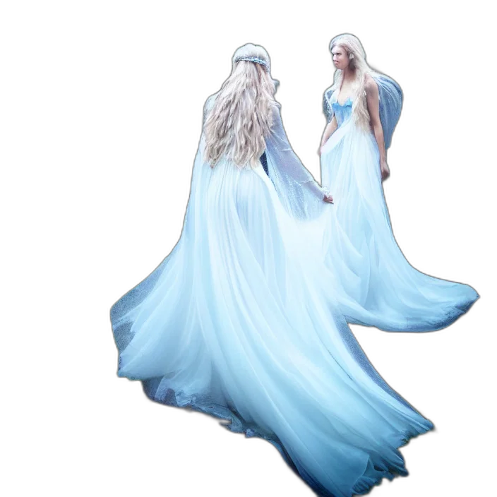 dress, concept art, fantasy art, 3d render transparent PNG cut-out
